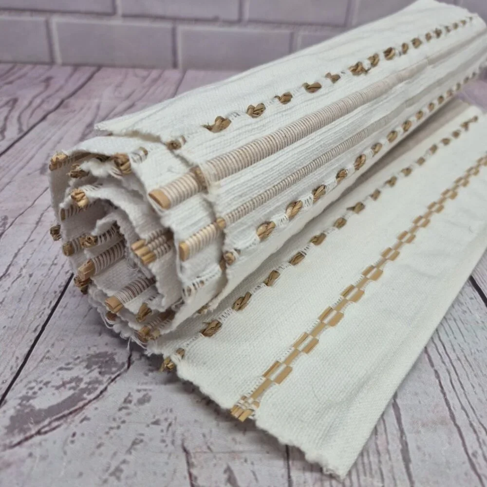 Aman Woven Cotton & Straw 4pc‎ Placemats  19